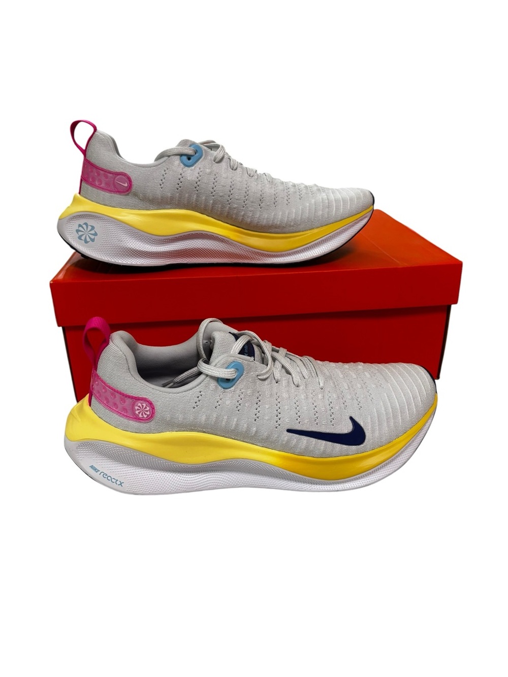Nike ReactX Infinity Run 4 Shoes Womens 12 Photon Dust Blue Athletic Sneakers